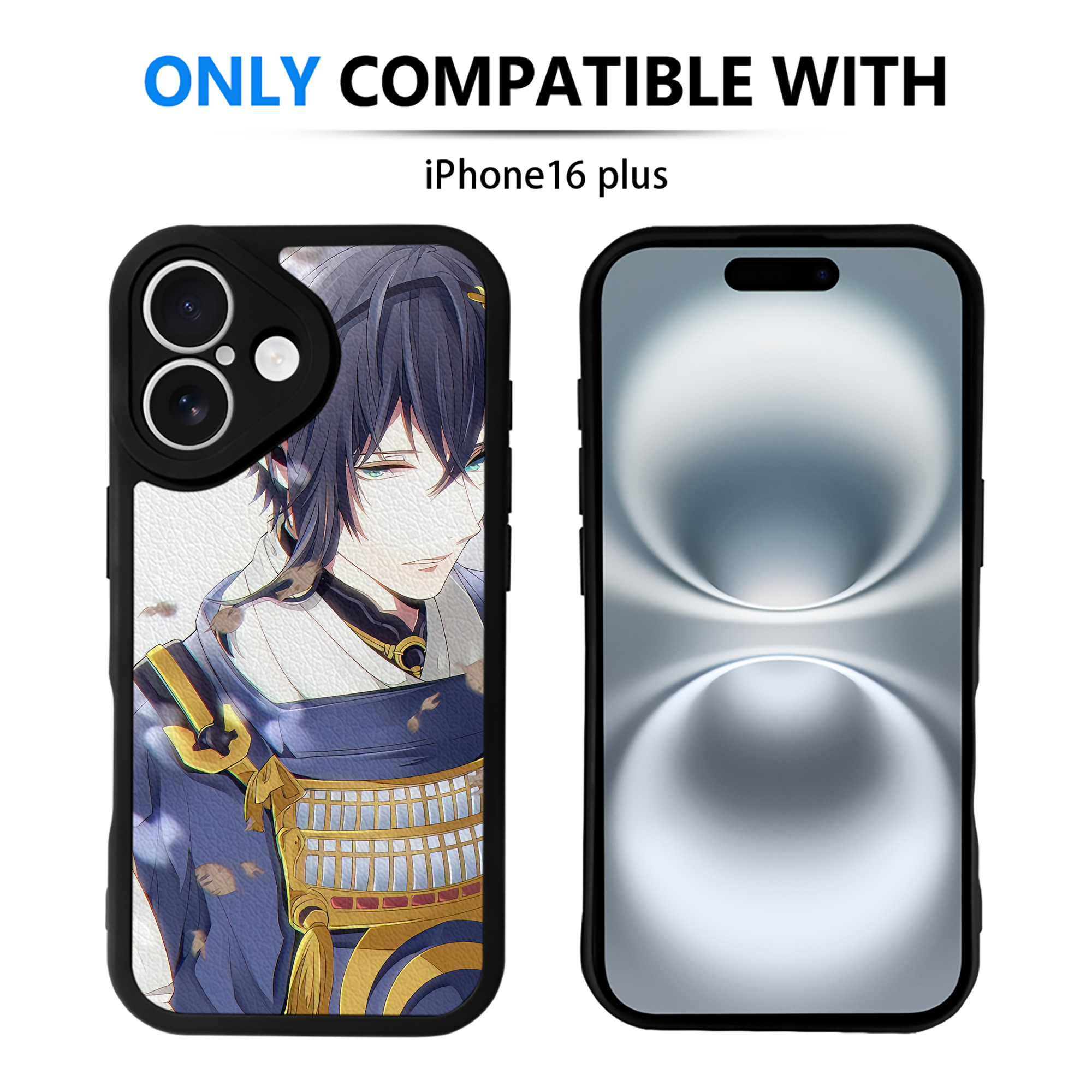 （画像用） 刀剣乱舞 Touken Ranbu 【iPhone 16シリーズ対応】シリコンスマホケース（レザー調） 材質：シリコン